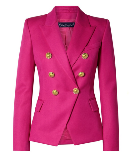 Satin Blazer - Dames - Luxe NELLY Satin Blazer met Strakke Pasvorm en Elegante Glans