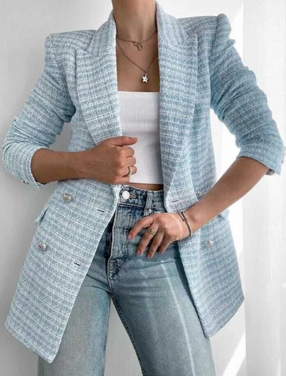 Tweed Blazer - Dames - Stijlvolle Milena Tweed met Perfecte Pasvorm en Tijdloos Design