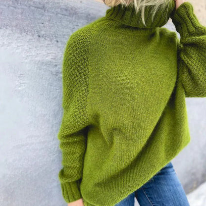 Groene Coltrui Dames - Premium Warmte en Stijl voor Herfst & Winter