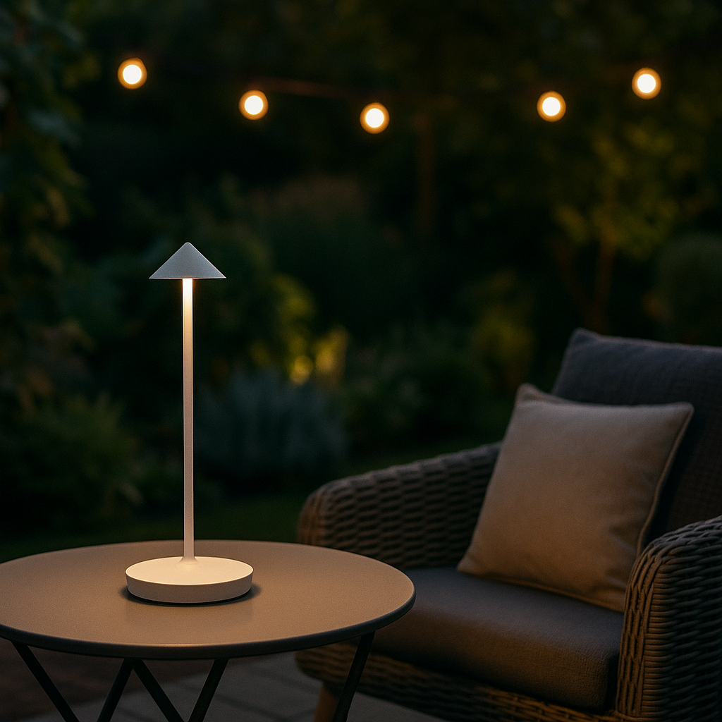 Minimalistische draadloze LED tafellamp dimbaar voor binnen en buiten