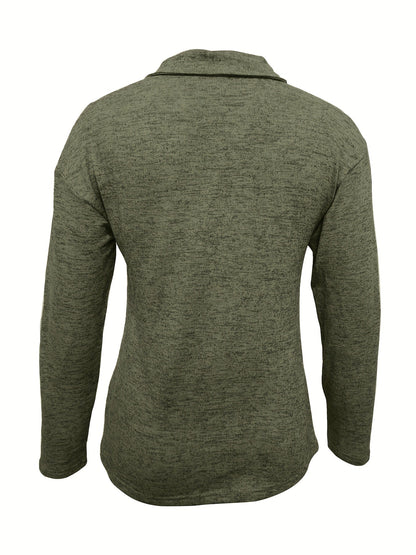 Top met Ritsdetail — Comfortabele Lange Mouwen en Casual Pasvorm