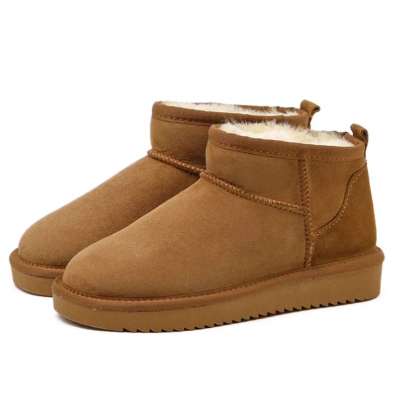 Comfortabele leren enkellaarzen dames, tijdloos