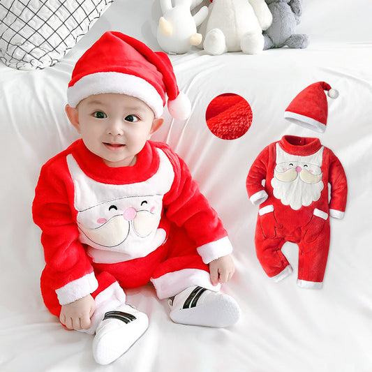 Winter Velvet Baby pak voor Meisjes en Jongens - Perfect voor Kerstmis