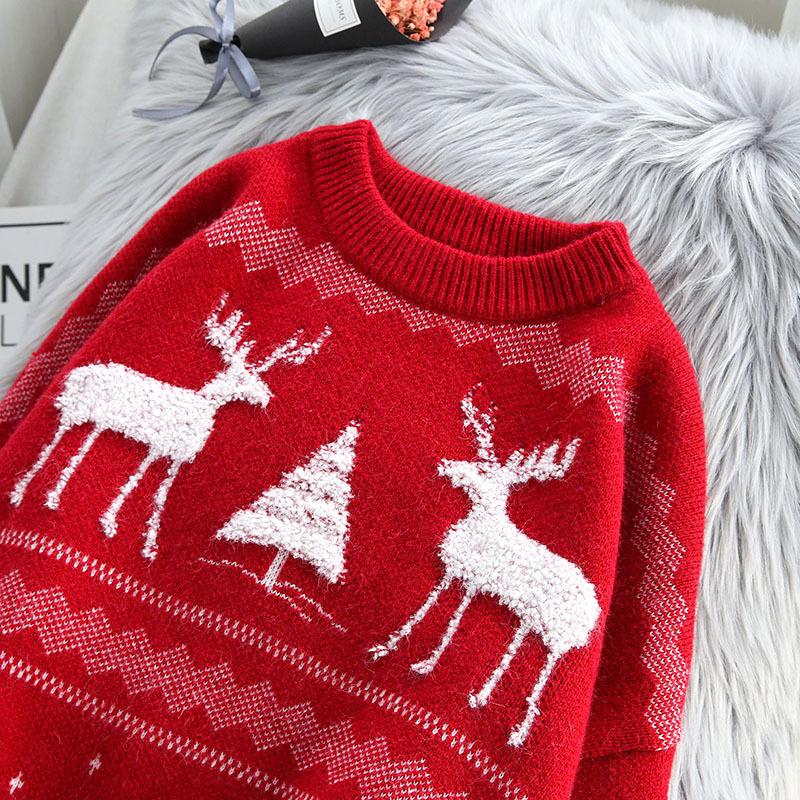 Gebreide Kerst Sweater Dames - Warme, Comfortabele Trui - Perfect voor Winter en Kerstmis