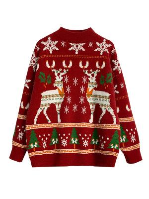 Gebreide  Kerst Sweater voor Dames