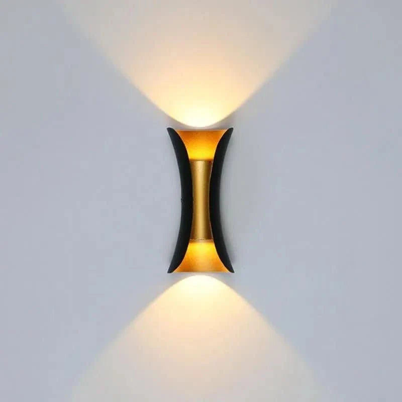 Buiten wandlamp LED gebogen ontwerp IP65 weerbestendig waterdicht