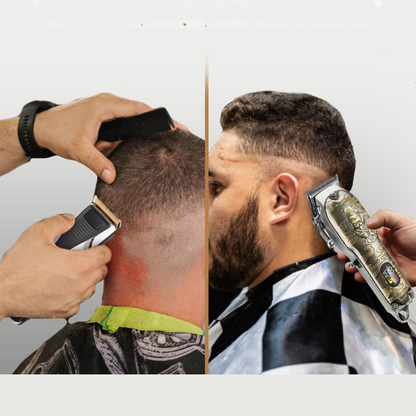 4-in-1 Professionele Tondeuse Set - Complete Haartrimmer met LED-display en Accessoires