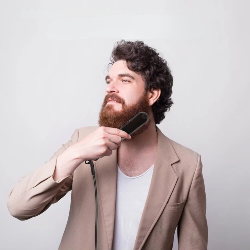 Verwarmde Rechte Kam – Snelle en Veilige Styling voor Baard en Haar