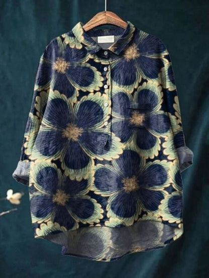 Bloemenblouse dames bloemenprint 9 - tijdloze elegante blouse bloemendesign