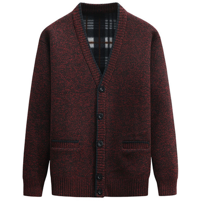 Heren V-Hals Cardigan - Comfortabel en Stijlvol - Perfect voor de Winter