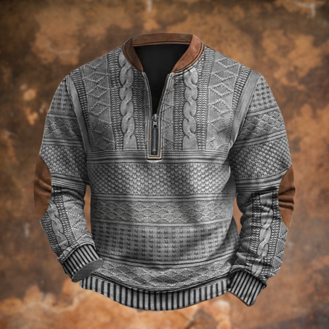 Half-Zip Gebreide Trui – Zachte, Comfortabele Trui met Tijdloos Design & Moderne Details