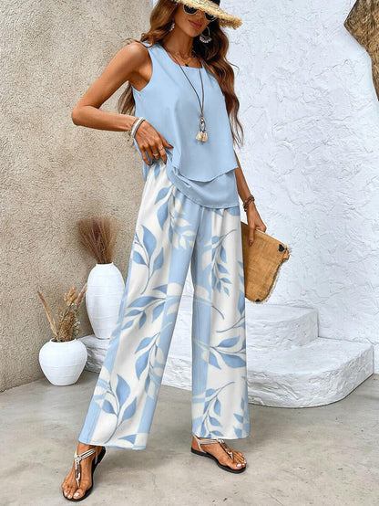 Chique tweedelige set dames - elegante veelzijdige matching set