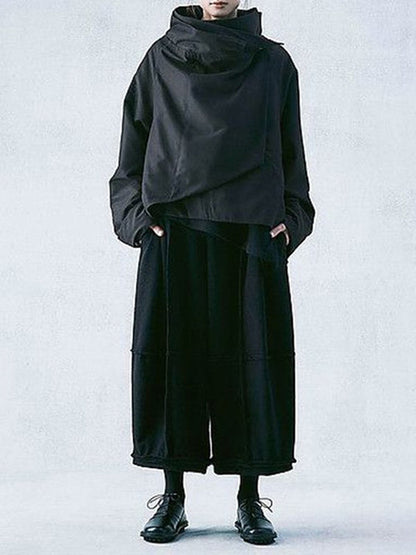 Gedrapeerd jack dames met asymmetrische voorkant