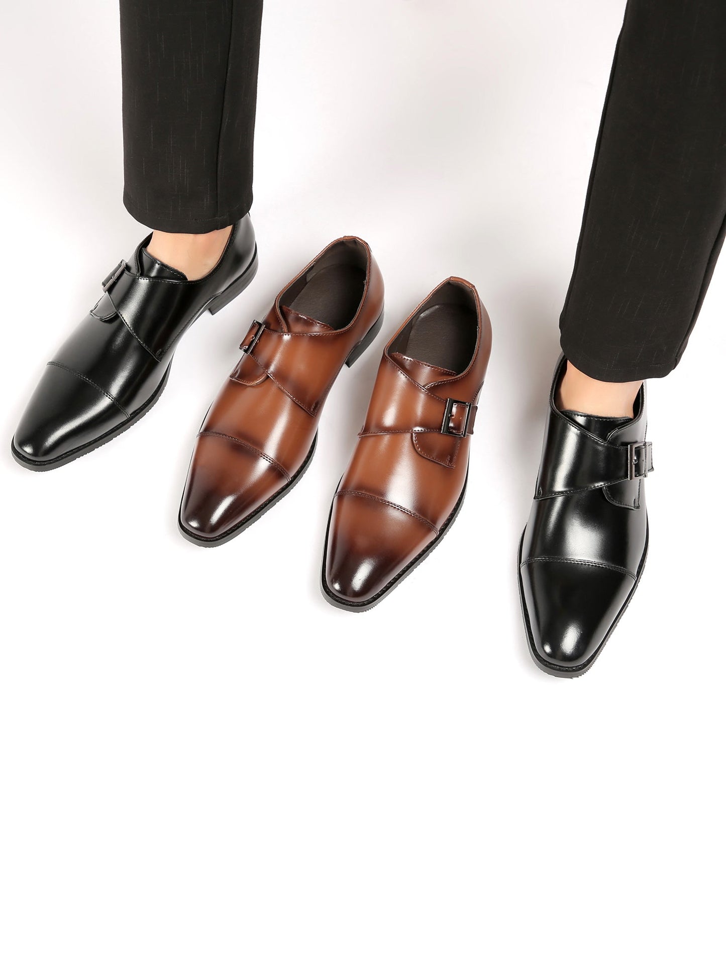 Monk Strap Schoenen - Heren - Zakelijk Elegant