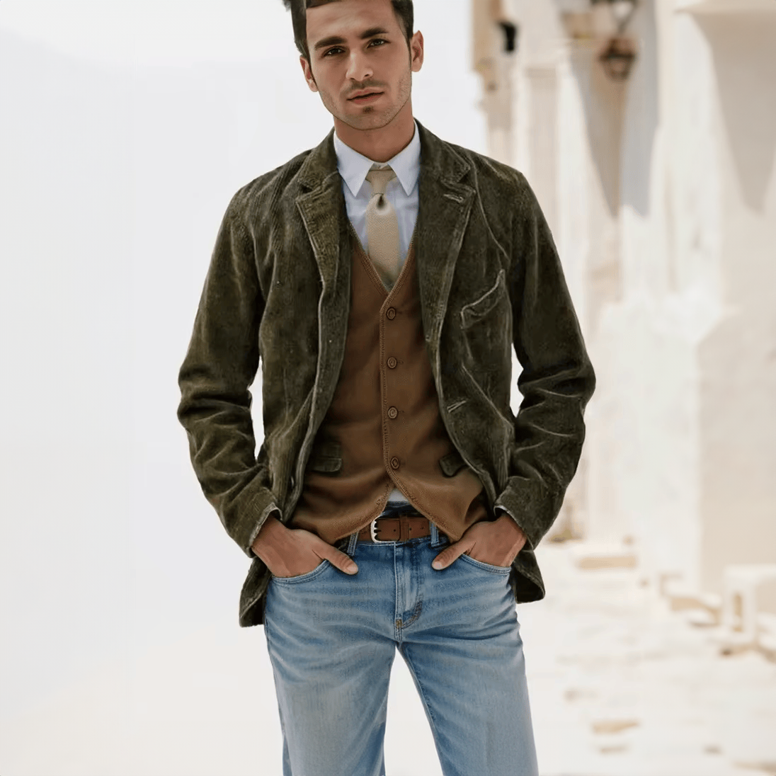 Adan™ Corduroy Blazer - Heren - Tijdloze Stijl & Comfort