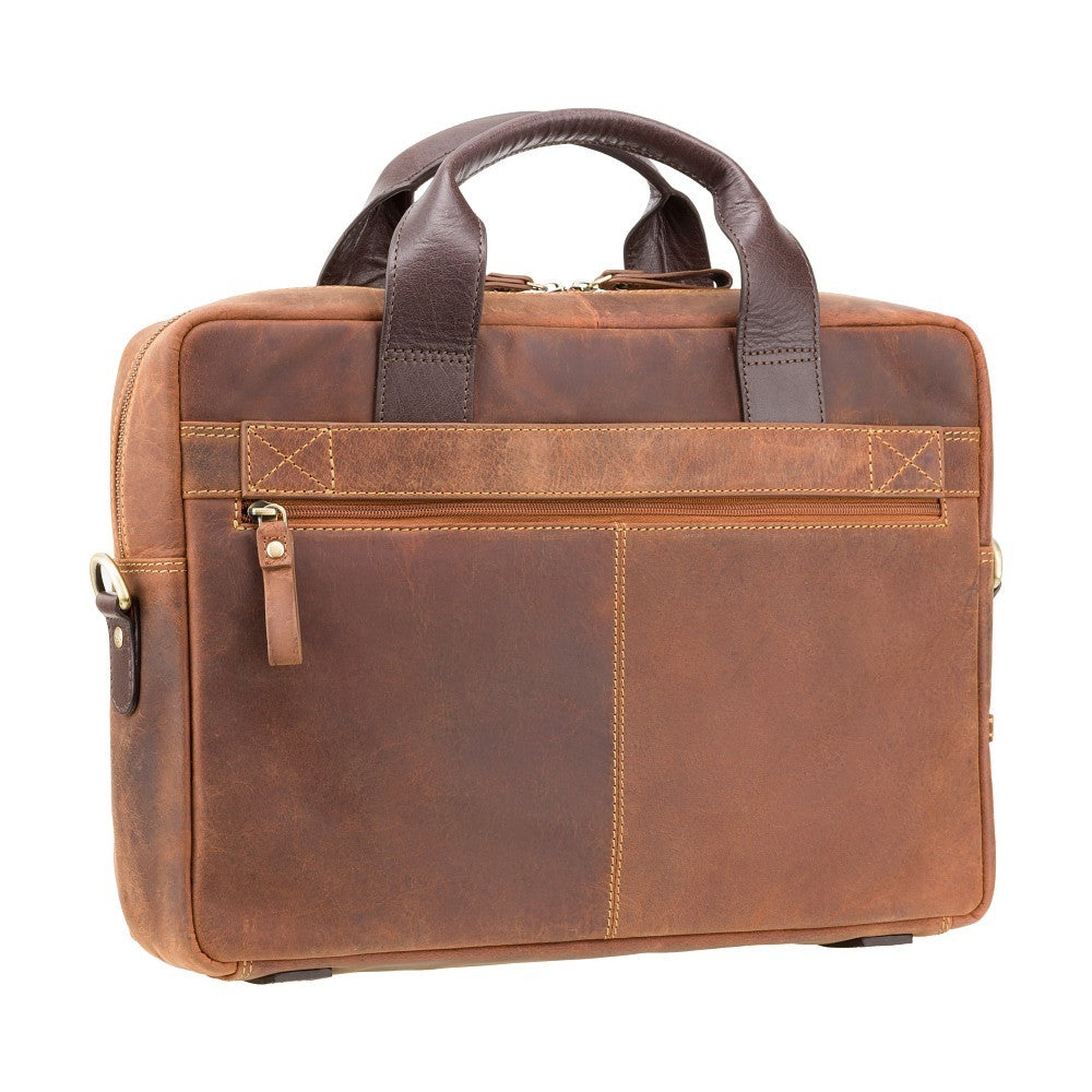 Laptop Tas - Unisex - Hugo 13" Laptoptas van Hoogwaardig Leer met Modern Design en Bescherming