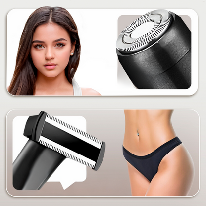 4-in-1 Verzorgingsset voor Bikinilijn - Waterdicht, Draadloos, Oplaadbaar Scheerapparaat en Trimmer