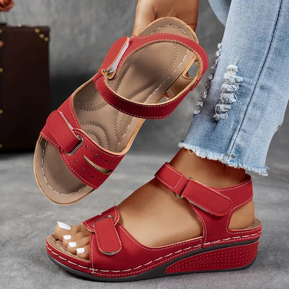 Orthopedische sandalen dames wiggehak - bovenaanzicht 6 kleuren collectie