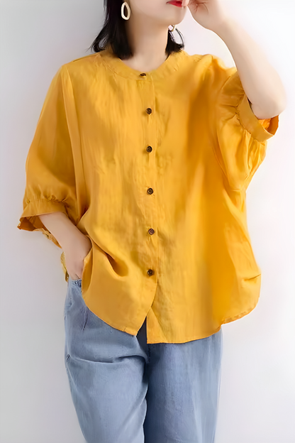 Casual Blouse - Ademend, Elegant en Veelzijdig Ontwerp