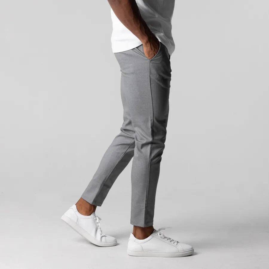 Chino Broek - Heren Slim Fit - Elastische Taille - Stijlvol en Comfortabel