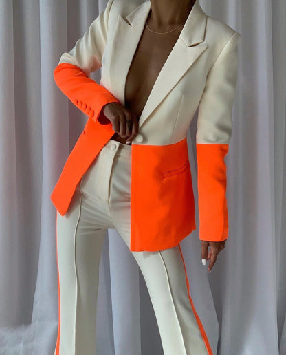 Blazer Suit - Dames - ELINE RUNWAY Stijl, Elegant Design, Perfecte Pasvorm