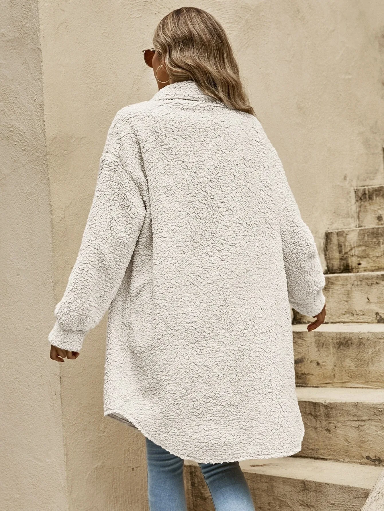 Kantoorcardigan - Oversized Pasvorm met Knoopsluiting