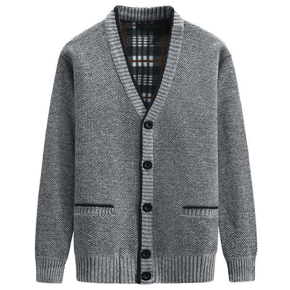 Heren V-Hals Cardigan - Comfortabel en Stijlvol - Perfect voor de Winter