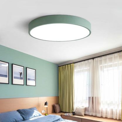 Plafondlamp in Roze en Grijs met Warmwit Licht