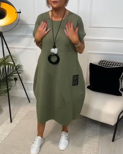 Luchtige Zomerjurk met Zakken – Casual Losvallend Design van Katoen
