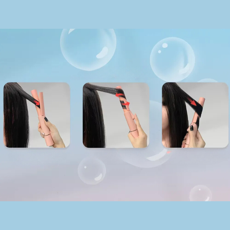 Compacte Toermalijn Keramische Krultang – Snel Glanzende Krullen voor Onderweg