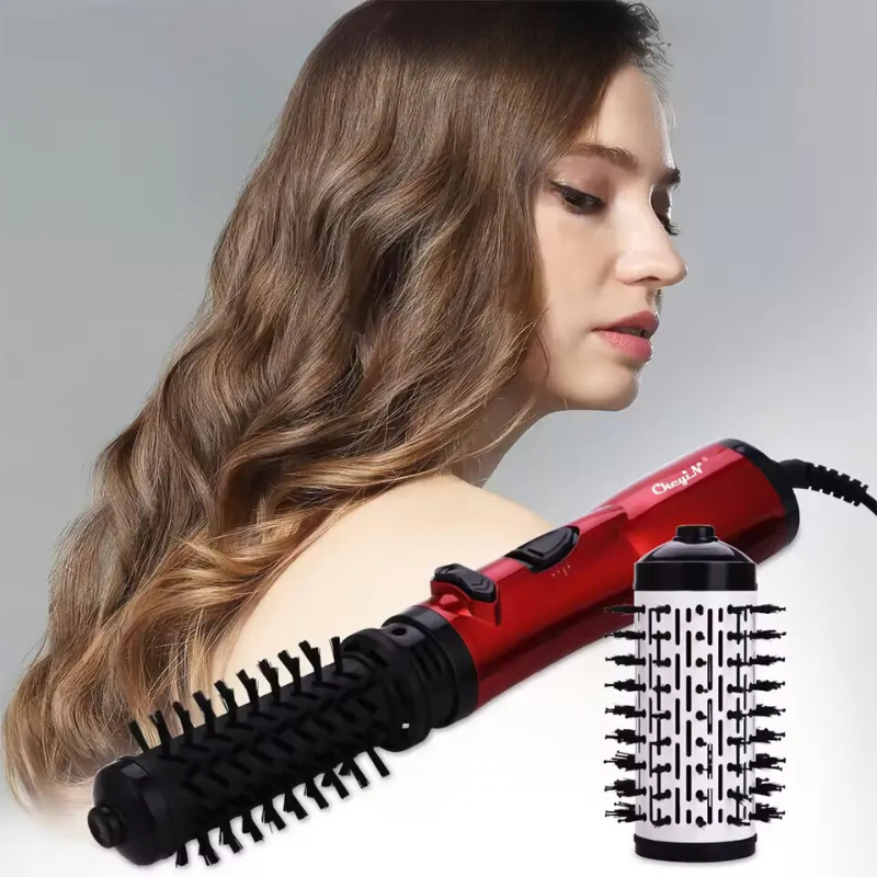 VolumeMax 2-in-1 Haardroger en Kruller - Luxe Stylingtool met Verwisselbare Koppen