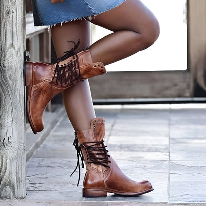 Annia Vegan Laarzen - Duurzame Stijl met Rustieke Charme