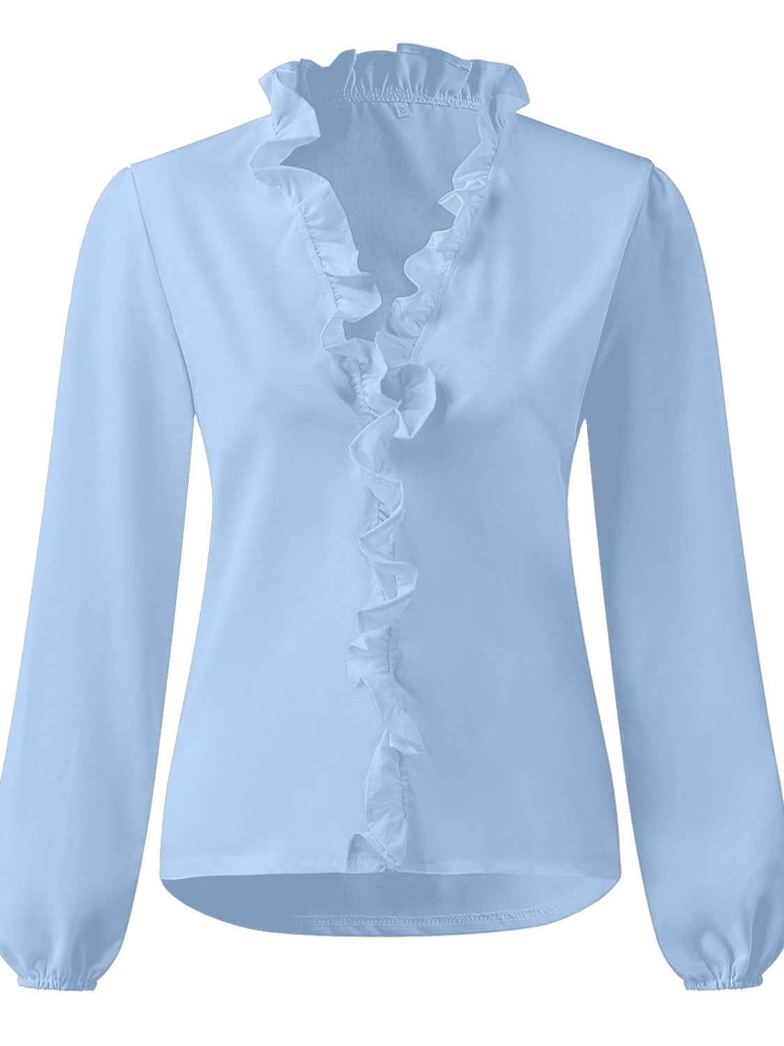 Blouse dames met ruche - detailfoto