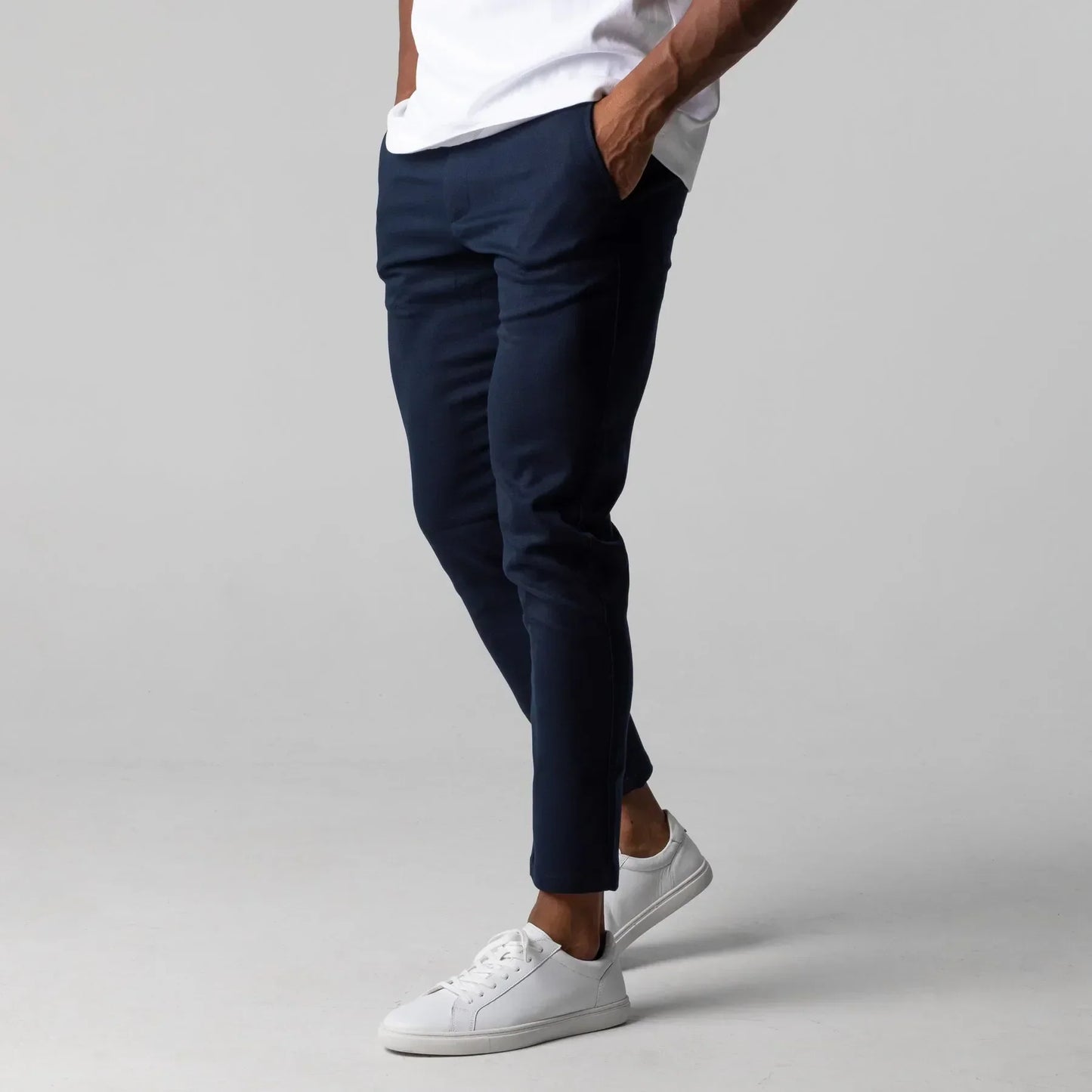 Chino Broek - Heren Slim Fit - Elastische Taille - Stijlvol en Comfortabel