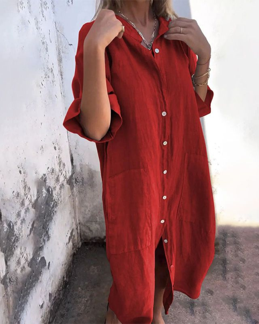 Boho blousejurk dames - luchtige veelzijdige jurk voor dag en avond