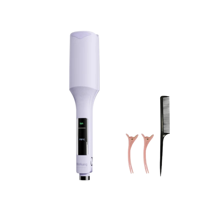 GlamWave Snelle Verwarmings Haarstyler – Brede Golven in Minuten