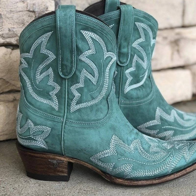 Texas - Geborduurde Cowboylaarzen - Bruin - Premium Leder