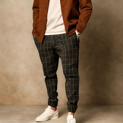 Heren Geruite Joggingbroek - Comfort en Stijl - Voor Elke Dag en Vrije Tijd