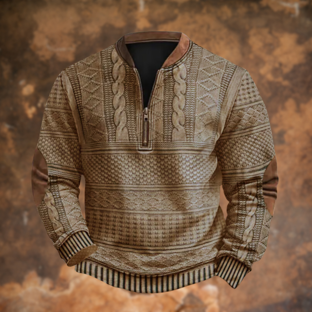 Half-Zip Gebreide Trui – Zachte, Comfortabele Trui met Tijdloos Design & Moderne Details