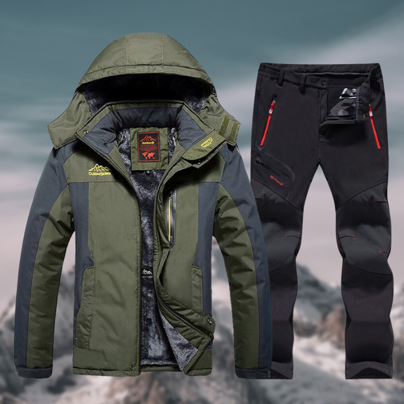 Heren winterset - Waterdicht, fleece gevoerd en ideaal voor outdooravonturen