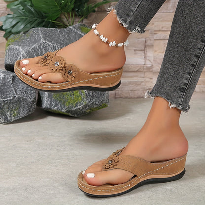 Orthopedische instap sandalen dames met ondersteunend voetbed - foto 6