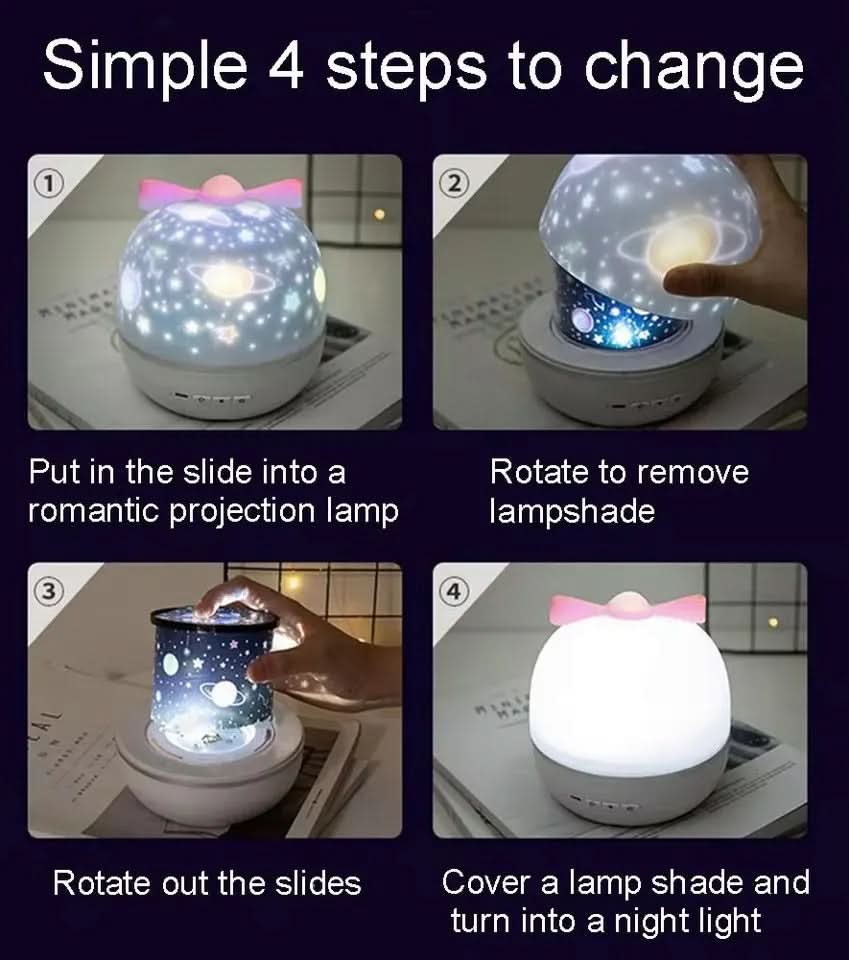 DreamNova Sphere sterrenprojector nachtlampje voor rustige kinderkamer