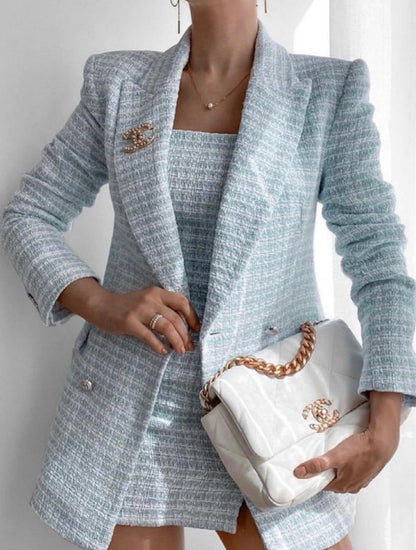 Tweed Blazer - Dames - Stijlvolle Milena Tweed met Perfecte Pasvorm en Tijdloos Design