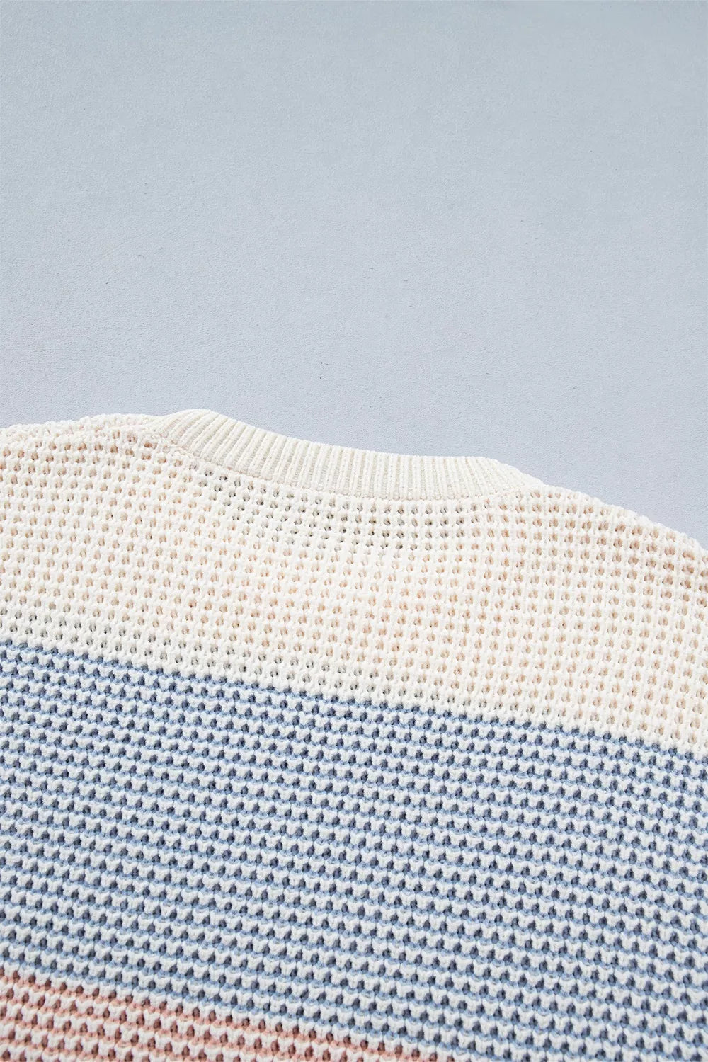 Trui dames met kleurvlakken - detailfoto