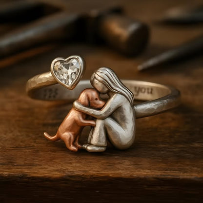 Halsketting met Hondenpoot en Hart – Elegant Sieraad voor Hondenliefhebbers