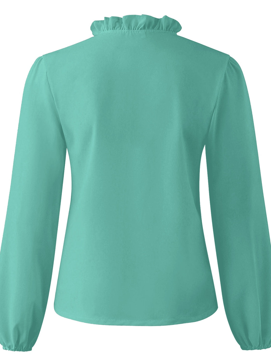 Blouse dames met ruche - detailfoto