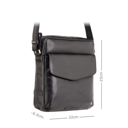 Messenger Bag - Unisex - Vesper A5 Schoudertas van Duurzaam Leer met Stijlvol Ontwerp en Ruime Opbergruimte