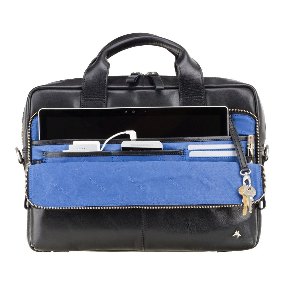 Laptop Tas - Unisex - Hugo 13" Laptoptas van Hoogwaardig Leer met Modern Design en Bescherming