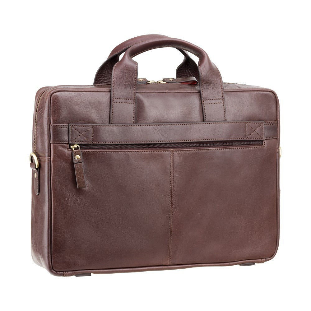 Laptop Tas - Unisex - Hugo 13" Laptoptas van Hoogwaardig Leer met Modern Design en Bescherming