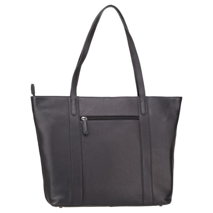 Laptop Tas - Dames - Luxe 13" Work Tote Bag van Hoogwaardig Leer met Ruime Opbergruimte en Stijlvol Ontwerp